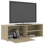 vidaXL Dulap TV, stejar Sonoma, 120 x 34 x 37 cm, lemn prelucrat vidaXL Dulap TV, stejar Sonoma, 120 x 34 x 37 cm, lemn prelucrat