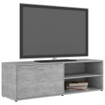 vidaXL Comodă TV, gri beton, 120x34x37 cm, lemn prelucrat vidaXL Comodă TV, gri beton, 120x34x37 cm, lemn prelucrat