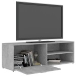 vidaXL Comodă TV, gri beton, 120x34x37 cm, lemn prelucrat vidaXL Comodă TV, gri beton, 120x34x37 cm, lemn prelucrat