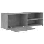 vidaXL Comodă TV, gri beton, 120x34x37 cm, lemn prelucrat vidaXL Comodă TV, gri beton, 120x34x37 cm, lemn prelucrat