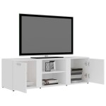 vidaXL Dulap TV, alb, 120x34x37 cm, lemn prelucrat vidaXL Dulap TV, alb, 120x34x37 cm, lemn prelucrat