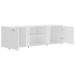 vidaXL Dulap TV, alb, 120x34x37 cm, lemn prelucrat vidaXL Dulap TV, alb, 120x34x37 cm, lemn prelucrat
