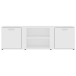 vidaXL Dulap TV, alb, 120x34x37 cm, lemn prelucrat vidaXL Dulap TV, alb, 120x34x37 cm, lemn prelucrat