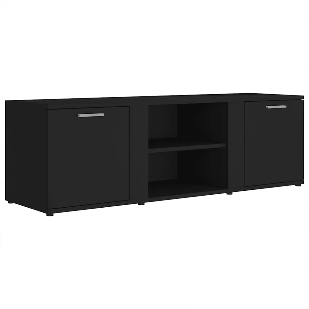 vidaXL Dulap TV, negru, 120 x 34 x 37 cm, lemn prelucrat