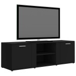 vidaXL Dulap TV, negru, 120 x 34 x 37 cm, lemn prelucrat