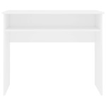 vidaXL Birou, alb, 90x50x74 cm, lemn prelucrat