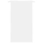 vidaXL Birou, alb, 90x50x74 cm, lemn prelucrat