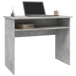 vidaXL Birou, gri beton, 90 x 50 x 74 cm, lemn prelucrat vidaXL Birou, gri beton, 90 x 50 x 74 cm, lemn prelucrat