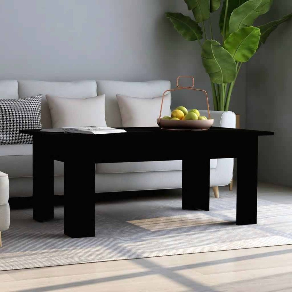 vidaXL Măsuță de cafea, negru, 100 x 60 x 42 cm, lemn prelucrat