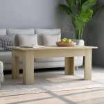 vidaXL Măsuță de cafea, stejar Sonoma, 100x60x42 cm, lemn prelucrat vidaXL Măsuță de cafea, stejar Sonoma, 100x60x42 cm, lemn prelucrat