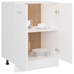 vidaXL Dulap inferior “Lyon”, alb, 60 x 46 x 81,5 cm, lemn prelucrat