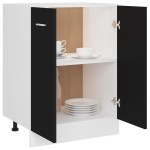 vidaXL Dulap inferior “Lyon”, negru, 60 x 46 x 81,5 cm, lemn prelucrat vidaXL Dulap inferior “Lyon”, negru, 60 x 46 x 81,5 cm, lemn prelucrat