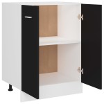 vidaXL Dulap inferior “Lyon”, negru, 60 x 46 x 81,5 cm, lemn prelucrat vidaXL Dulap inferior “Lyon”, negru, 60 x 46 x 81,5 cm, lemn prelucrat
