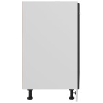 vidaXL Dulap inferior “Lyon”, negru, 60 x 46 x 81,5 cm, lemn prelucrat vidaXL Dulap inferior “Lyon”, negru, 60 x 46 x 81,5 cm, lemn prelucrat