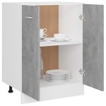 vidaXL Dulap inferior “Lyon”, gri beton, 60 x 46 x 81,5 cm