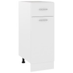 vidaXL Dulap inferior cu sertar “Lyon”, alb, 30x46x81,5 cm