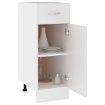 vidaXL Dulap inferior cu sertar “Lyon”, alb, 30x46x81,5 cm