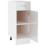 vidaXL Dulap inferior cu sertar “Lyon” alb lucios 30x46x81,5cm