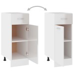 vidaXL Dulap inferior cu sertar “Lyon” alb lucios 30x46x81,5cm
