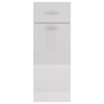 vidaXL Dulap inferior cu sertar “Lyon” alb lucios 30x46x81,5cm