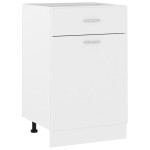 vidaXL Dulap inferior cu sertar “Lyon”, alb, 50x46x81,5 cm