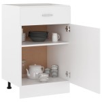 vidaXL Dulap inferior cu sertar “Lyon”, alb, 50x46x81,5 cm