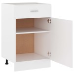 vidaXL Dulap inferior cu sertar “Lyon”, alb, 50x46x81,5 cm