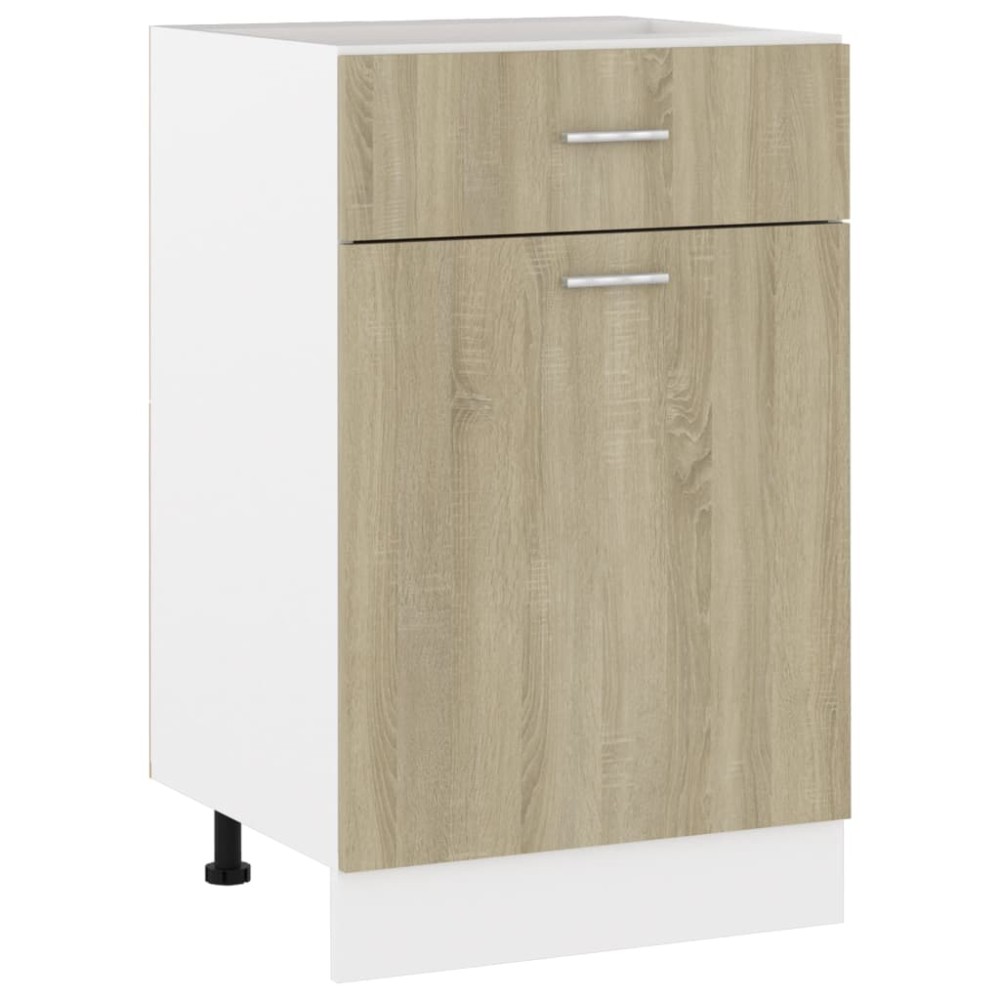 vidaXL Dulap inferior cu sertar “Lyon”, stejar Sonoma, 50x46x81,5 cm