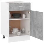 vidaXL Dulap inferior cu sertar “Lyon” gri beton 50x46x81,5 cm