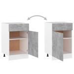 vidaXL Dulap inferior cu sertar “Lyon” gri beton 50x46x81,5 cm