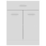 vidaXL Dulap inferior cu sertar “Lyon”, alb, 60x46x81,5 cm