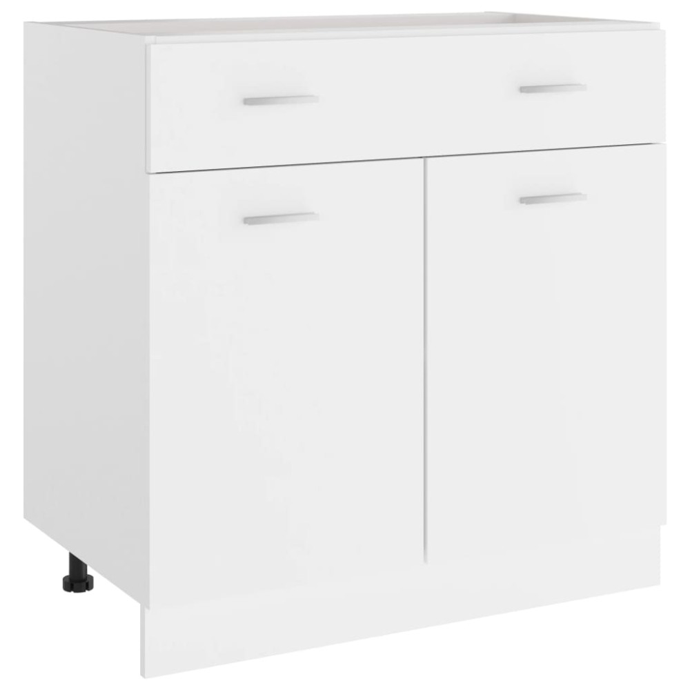 vidaXL Dulap inferior cu sertar “Lyon”, alb, 80x46x81,5 cm