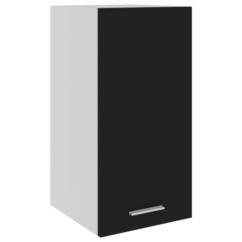 vidaXL Dulap suspendat “Lyon”, negru, 29,5x31x60 cm, lemn prelucrat