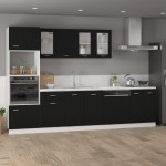 vidaXL Dulap suspendat “Lyon”, negru, 39,5 x 31 x 60 cm