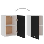 vidaXL Dulap suspendat “Lyon”, negru, 39,5 x 31 x 60 cm