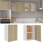 vidaXL Dulap suspendat “Lyon” stejar Sonoma 39,5 x 31 x 60 cm vidaXL Dulap suspendat “Lyon” stejar Sonoma 39,5 x 31 x 60 cm