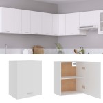 vidaXL Dulap suspendat “Lyon”, alb, 50 x 31 x 60 cm, lemn prelucrat vidaXL Dulap suspendat “Lyon”, alb, 50 x 31 x 60 cm, lemn prelucrat