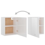vidaXL Dulap suspendat “Lyon” alb extralucios 50 x 31 x 60 cm vidaXL Dulap suspendat “Lyon” alb extralucios 50 x 31 x 60 cm