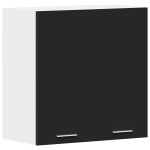 vidaXL Dulap suspendat “Lyon”, negru, 60 x 31 x 60 cm, lemn prelucrat