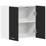 vidaXL Dulap suspendat “Lyon”, negru, 60 x 31 x 60 cm, lemn prelucrat