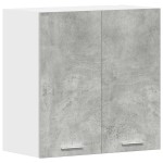 vidaXL Dulap suspendat “Lyon”, gri beton, 60x31x60 cm, lemn prelucrat vidaXL Dulap suspendat “Lyon”, gri beton, 60x31x60 cm, lemn prelucrat