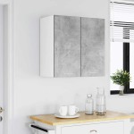 vidaXL Dulap suspendat “Lyon”, gri beton, 60x31x60 cm, lemn prelucrat vidaXL Dulap suspendat “Lyon”, gri beton, 60x31x60 cm, lemn prelucrat