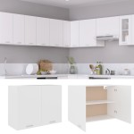 vidaXL Dulap suspendat “Lyon”, alb, 80 x 31 x 60 cm, lemn prelucrat vidaXL Dulap suspendat “Lyon”, alb, 80 x 31 x 60 cm, lemn prelucrat