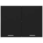 vidaXL Dulap suspendat “Lyon”, negru, 80 x 31 x 60 cm, lemn prelucrat