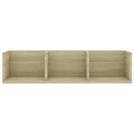 vidaXL Raft de perete CD-uri stejar Sonoma 75x18x18 cm lemn prelucrat vidaXL Raft de perete CD-uri stejar Sonoma 75x18x18 cm lemn prelucrat