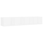 vidaXL Raft de perete pentru CD-uri, alb, 100 x 18 x 18 cm vidaXL Raft de perete pentru CD-uri, alb, 100 x 18 x 18 cm