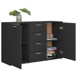 vidaXL Dulap, gri, 120 x 35,5 x 75 cm, lemn prelucrat
