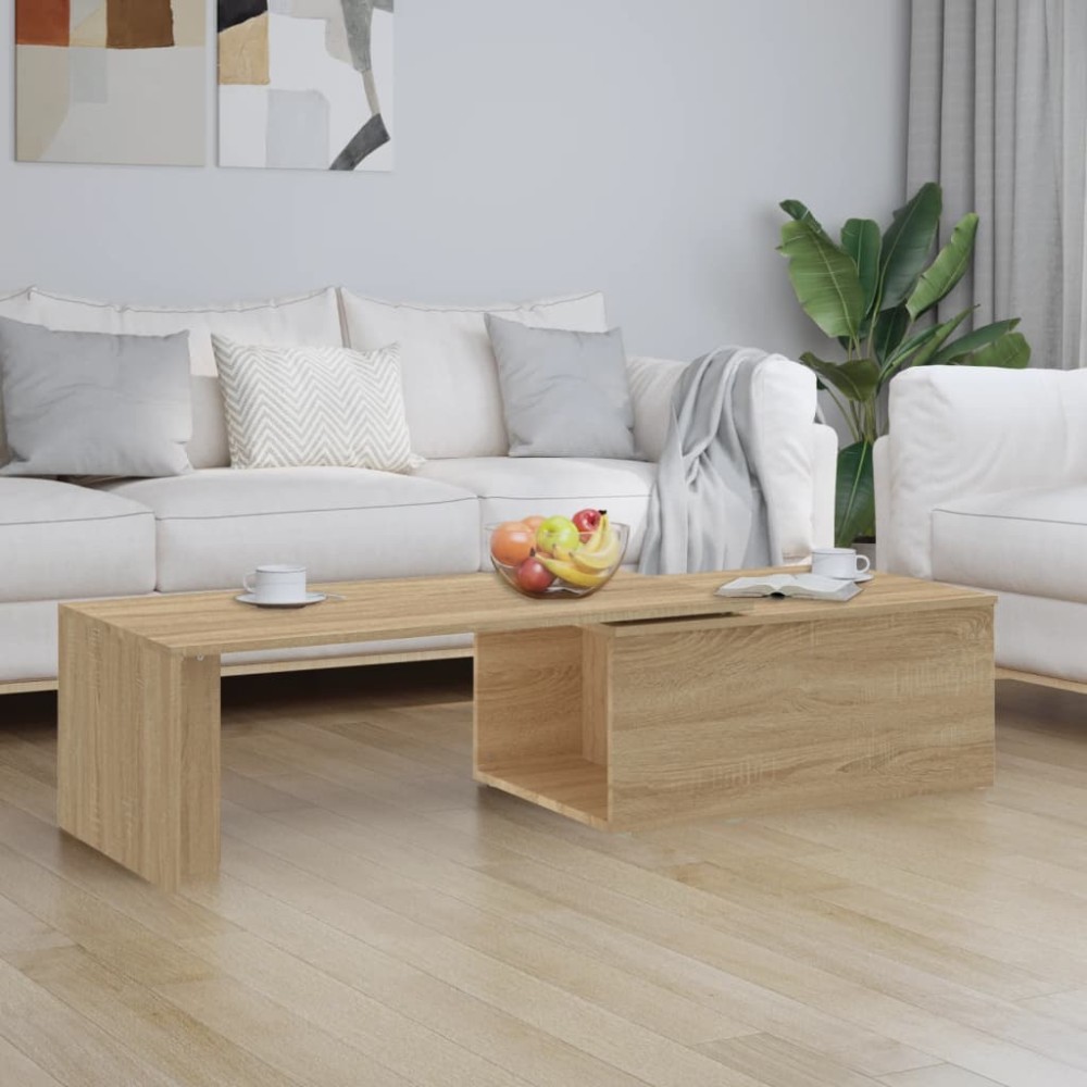 vidaXL Măsuță de cafea, stejar sonoma, 150x50x35 cm, lemn prelucrat