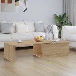 vidaXL Măsuță de cafea, stejar sonoma, 150x50x35 cm, lemn prelucrat vidaXL Măsuță de cafea, stejar sonoma, 150x50x35 cm, lemn prelucrat
