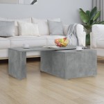 vidaXL Măsuță de cafea, gri beton, 150 x 50 x 35 cm, lemn prelucrat vidaXL Măsuță de cafea, gri beton, 150 x 50 x 35 cm, lemn prelucrat